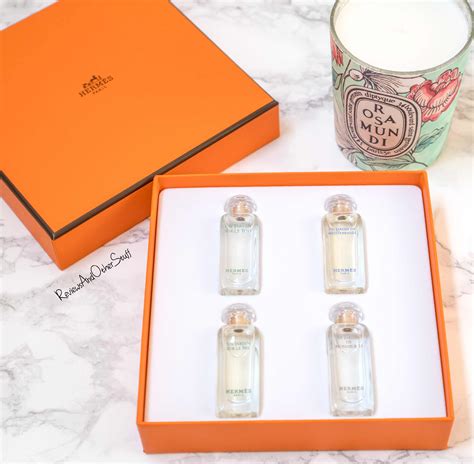 hermes perfume set of 6 jardin|Hermes perfume mediterranean jardin.